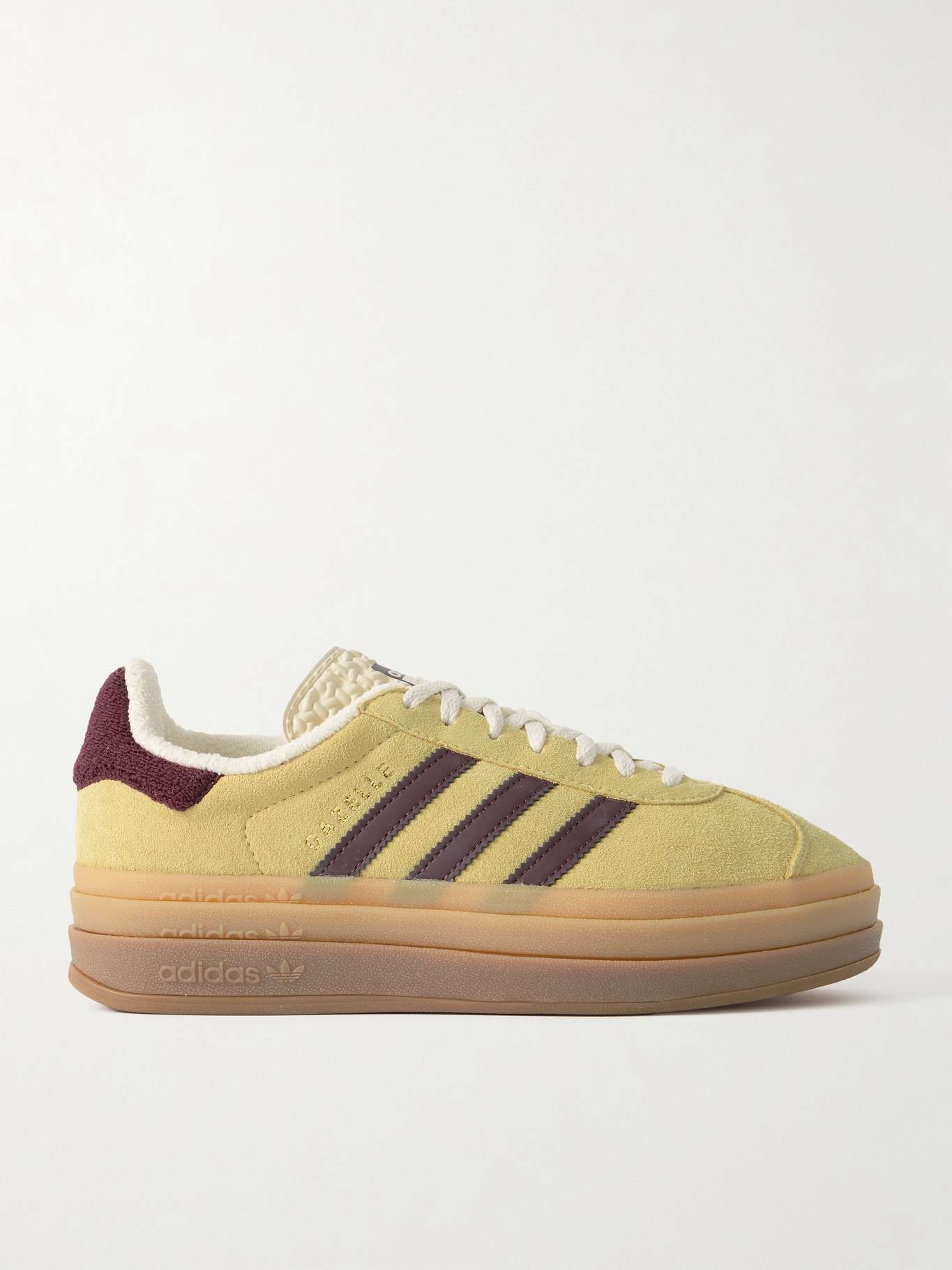 Gazelle Bold leather-trimmed suede sneakers - 1