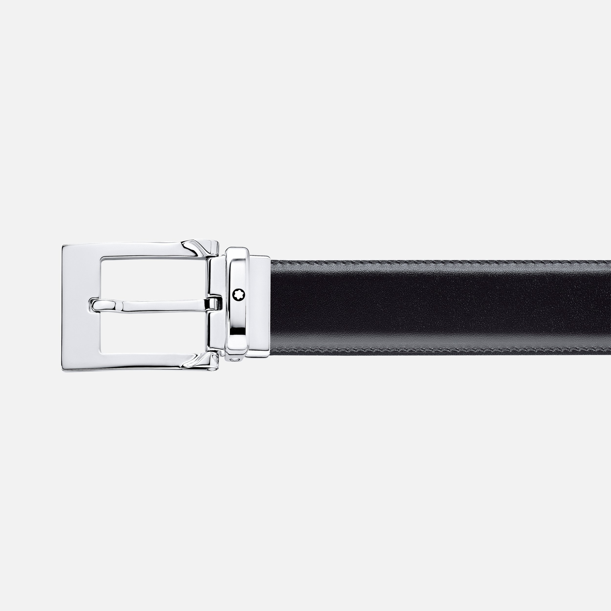 Black/brown 30 mm reversible leather belt - 2