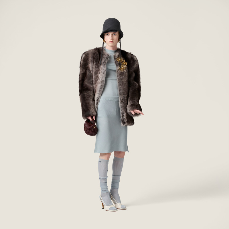 Miu Miu Shearling fur jacket outlook