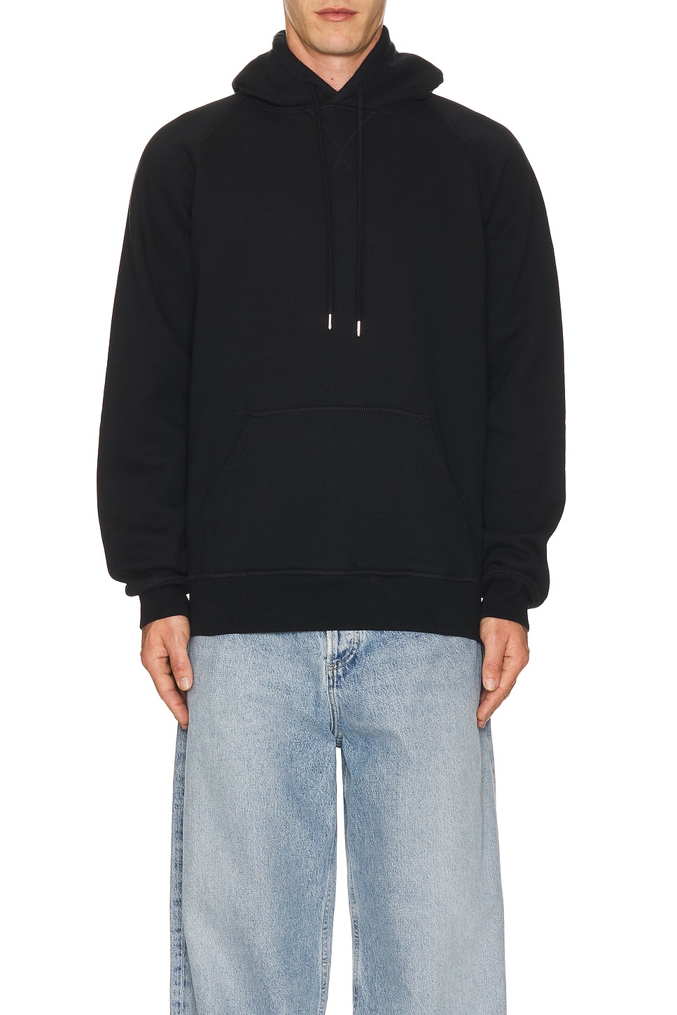 Logo Hooded Sweatshirt in Black/white - 3