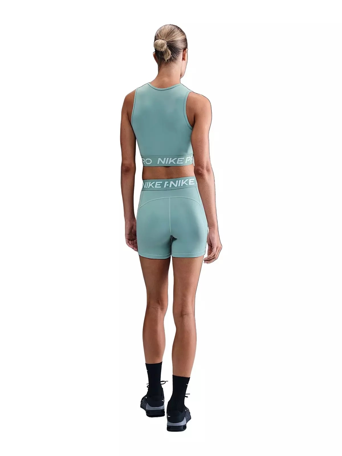 Women's Pro Dri-FIT Cropped Tank Top -Green - 5