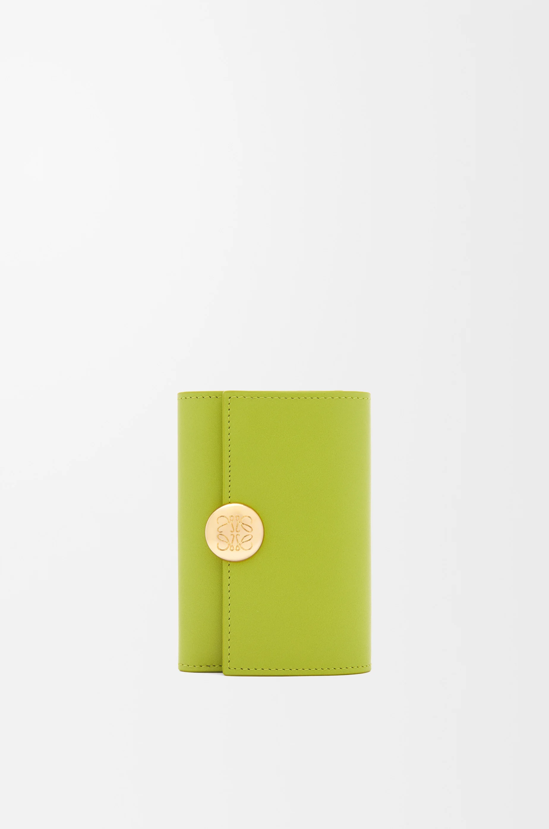 Pebble small vertical wallet in shiny nappa calfskin - 1