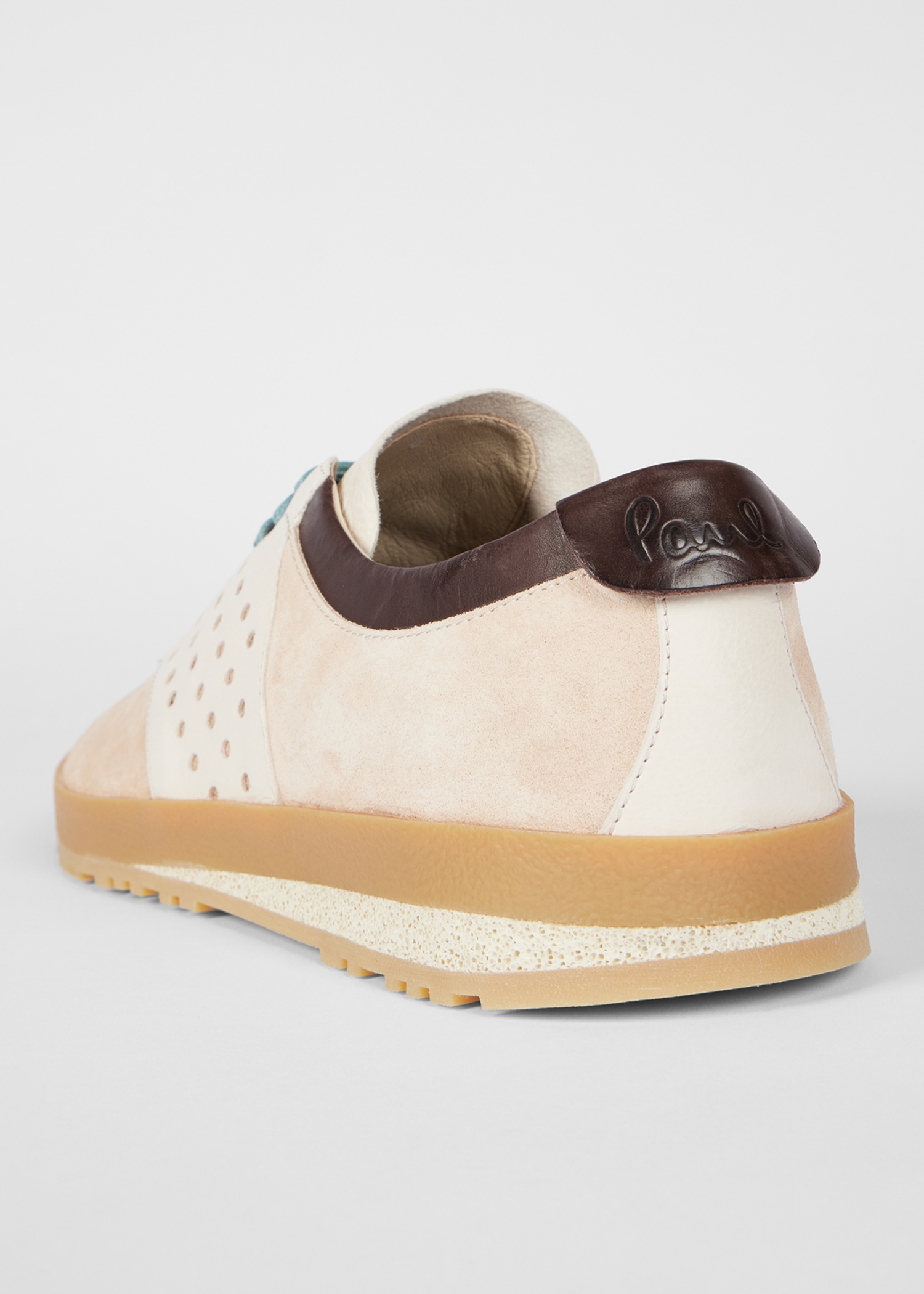 Ecru Leather 'Zephyr' Trainers - 3