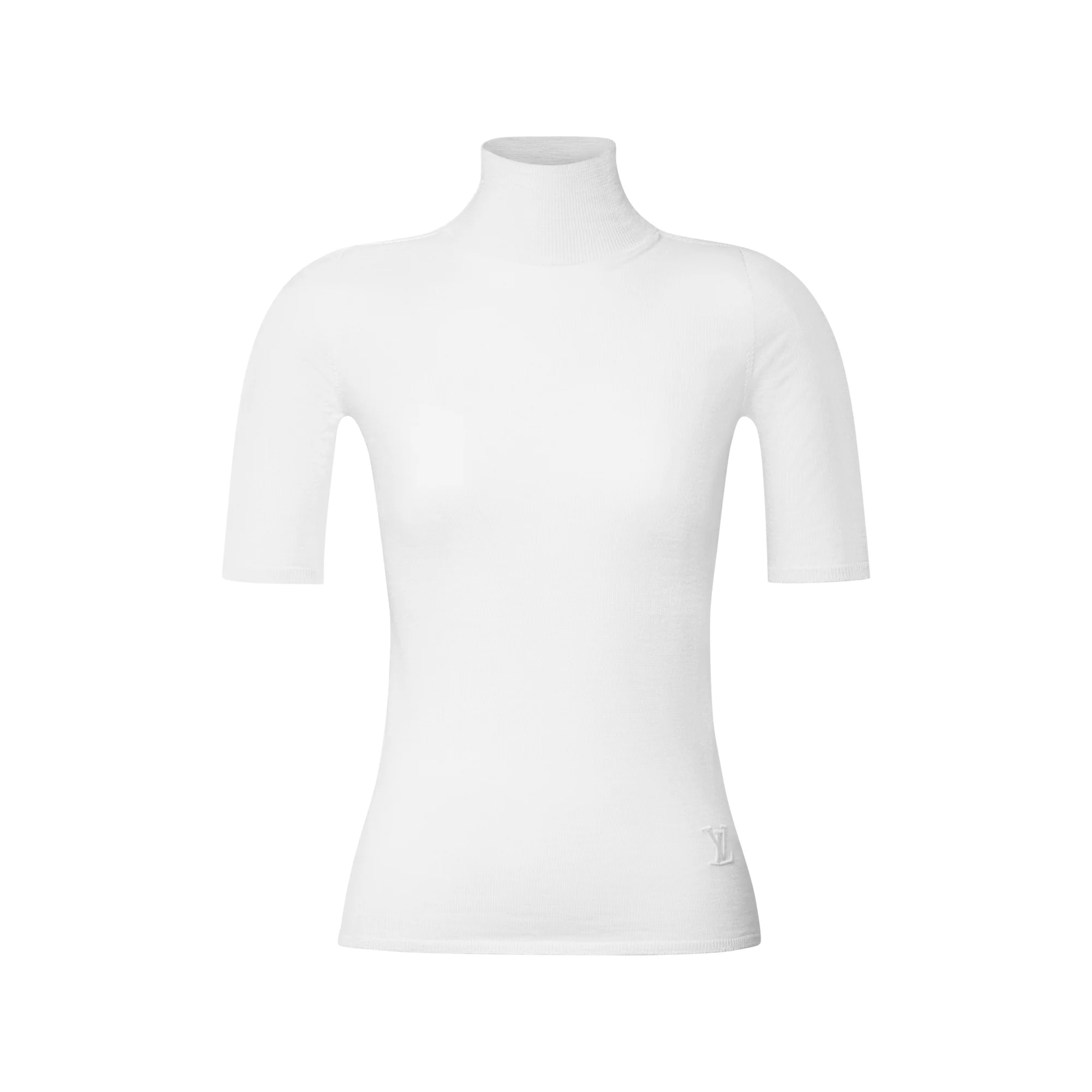High Neck Knit Top - 1