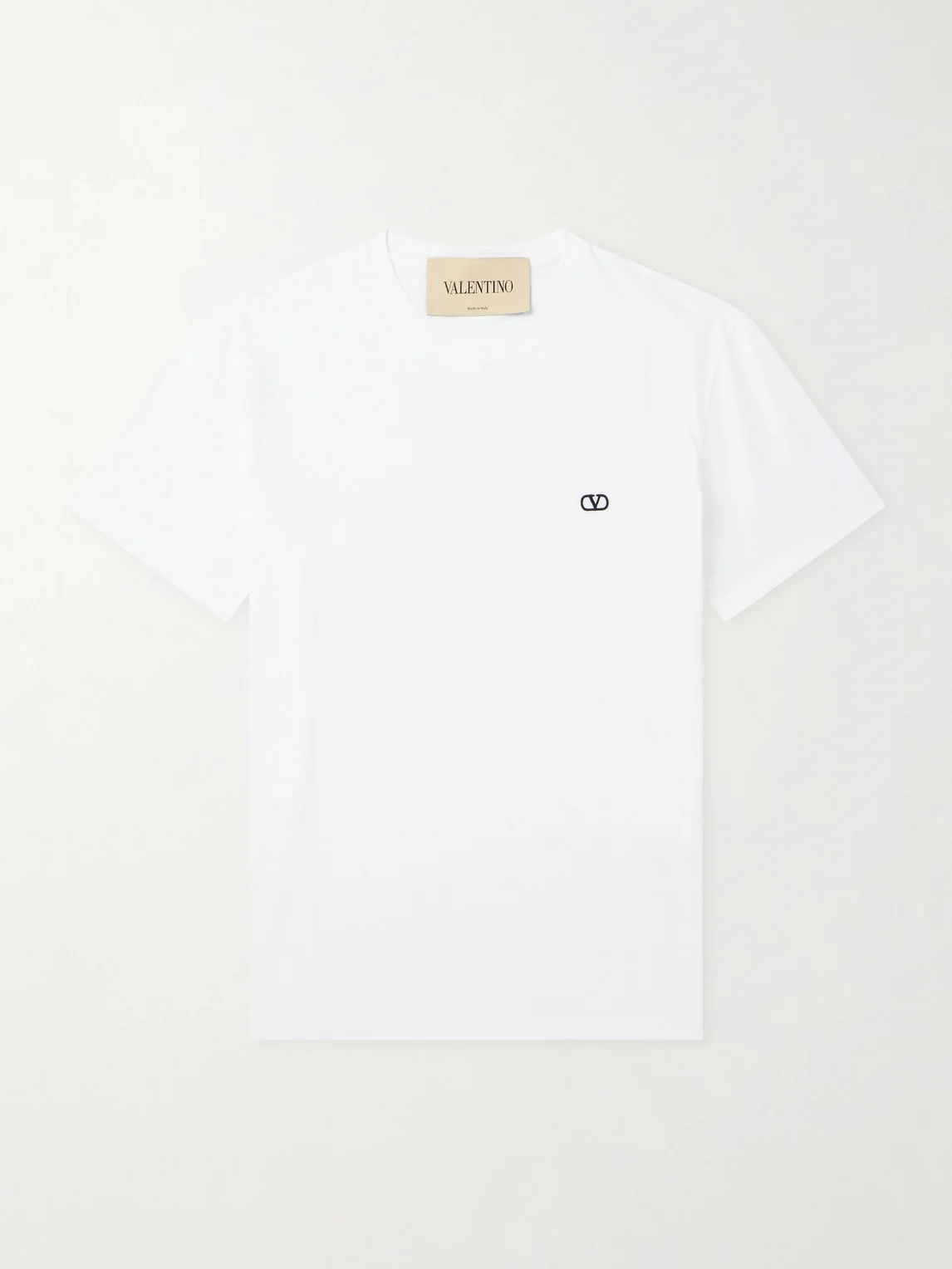 Logo-Embroidered Cotton-Jersey T-Shirt - 1