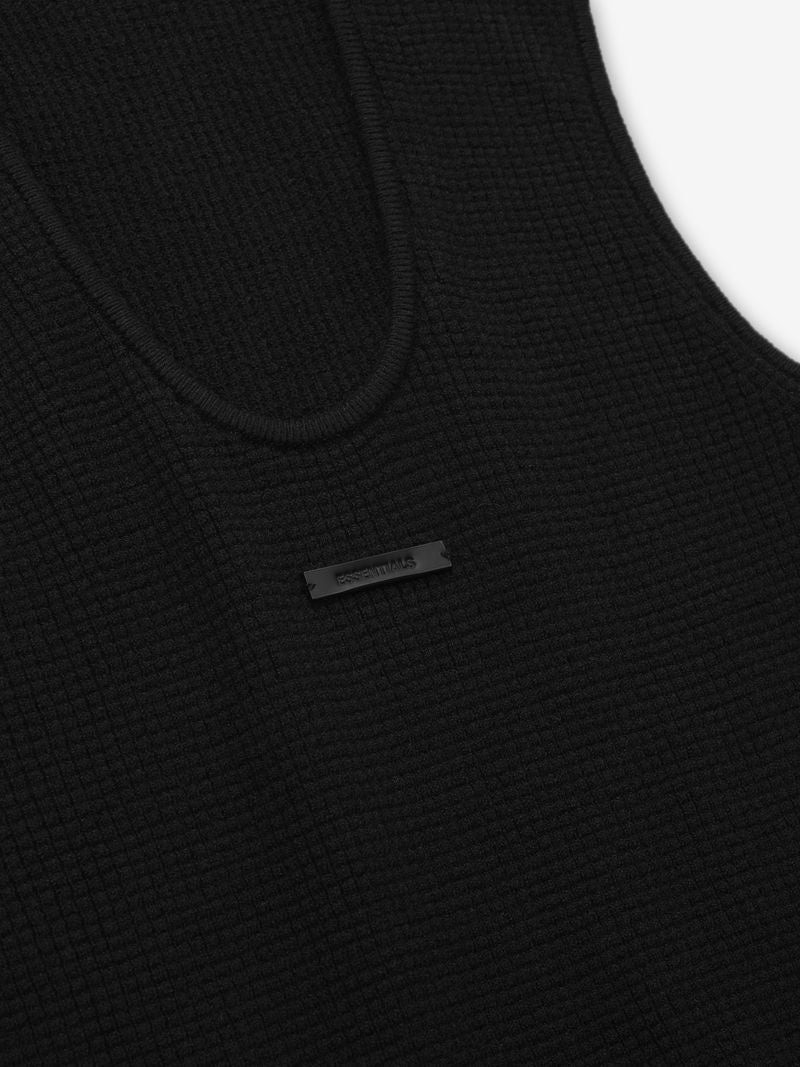 ESSENTIALS Womens Waffle Tank outlook