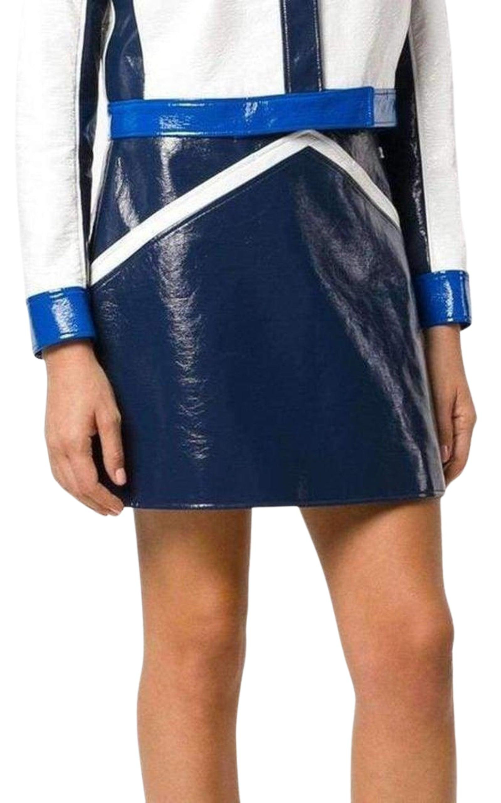 Blue Rangers Vinyl Mini Skirt - 3