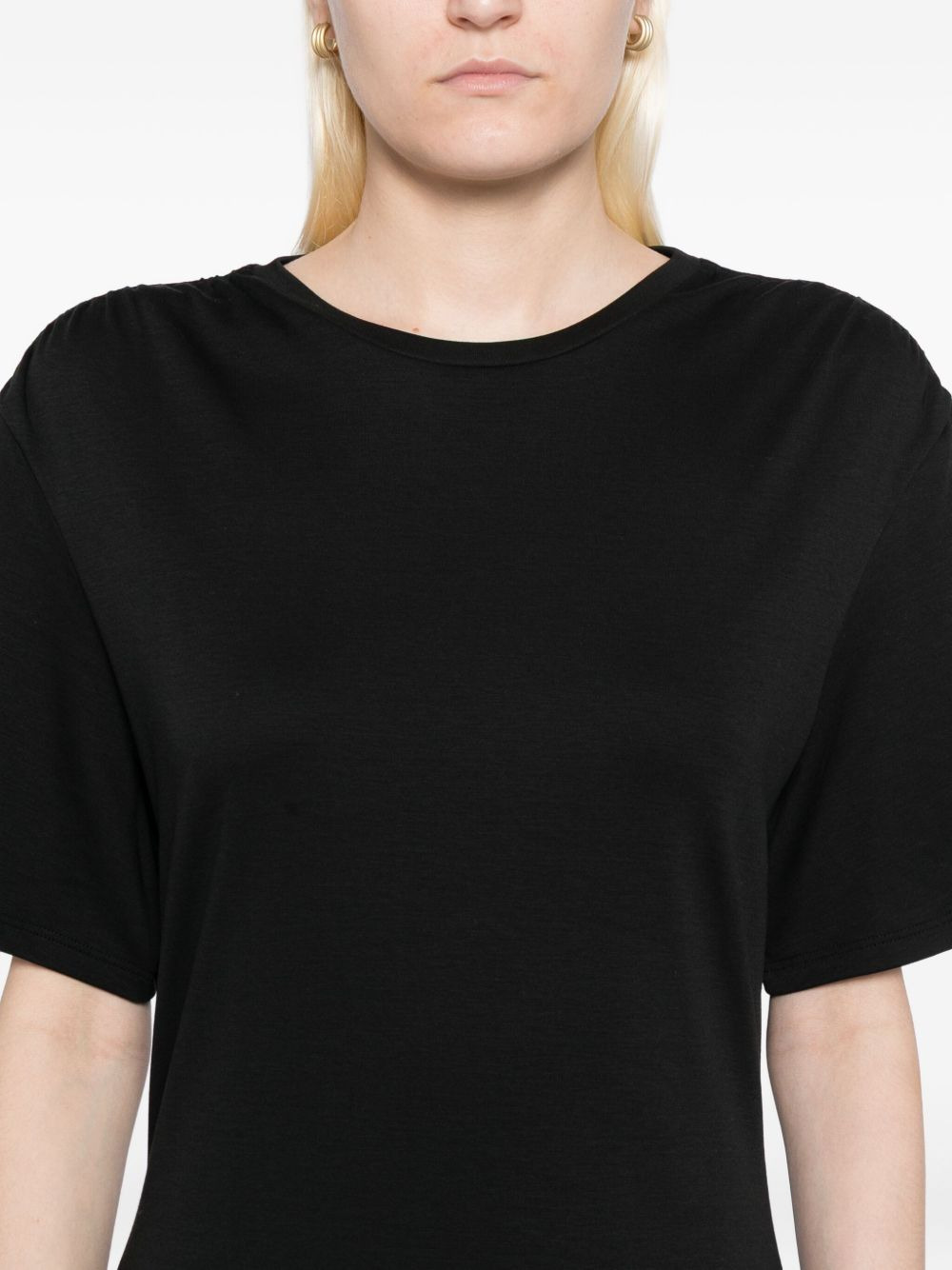 A-line short-sleeved dress - 5