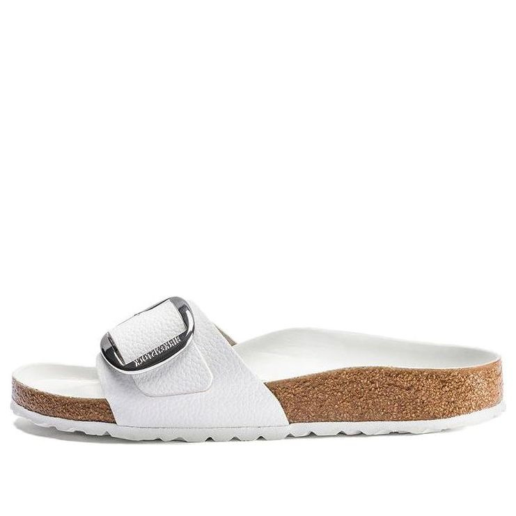 Birkenstock Madrid Big Buckle Leather Narrow Fit Sandals 'White' 1018866 - 1