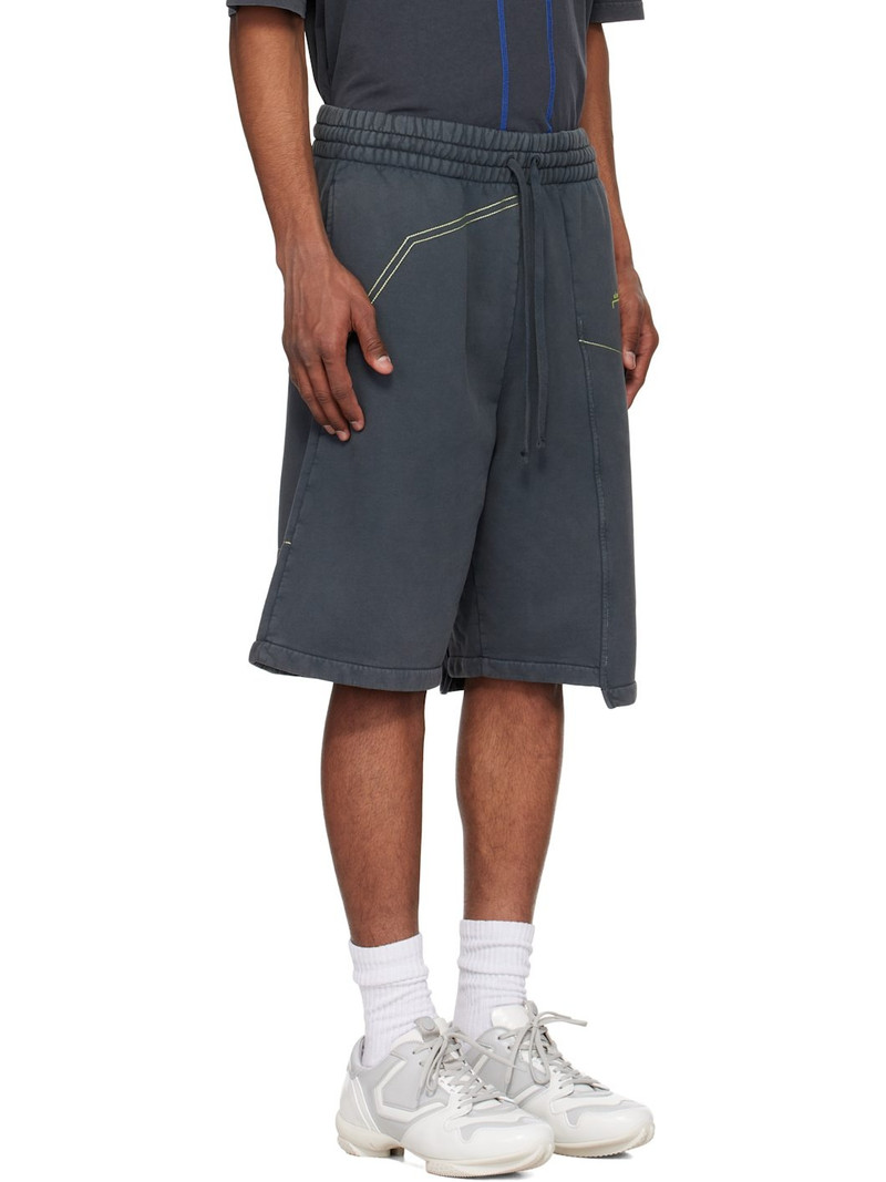 Gray Oblique Shorts 2