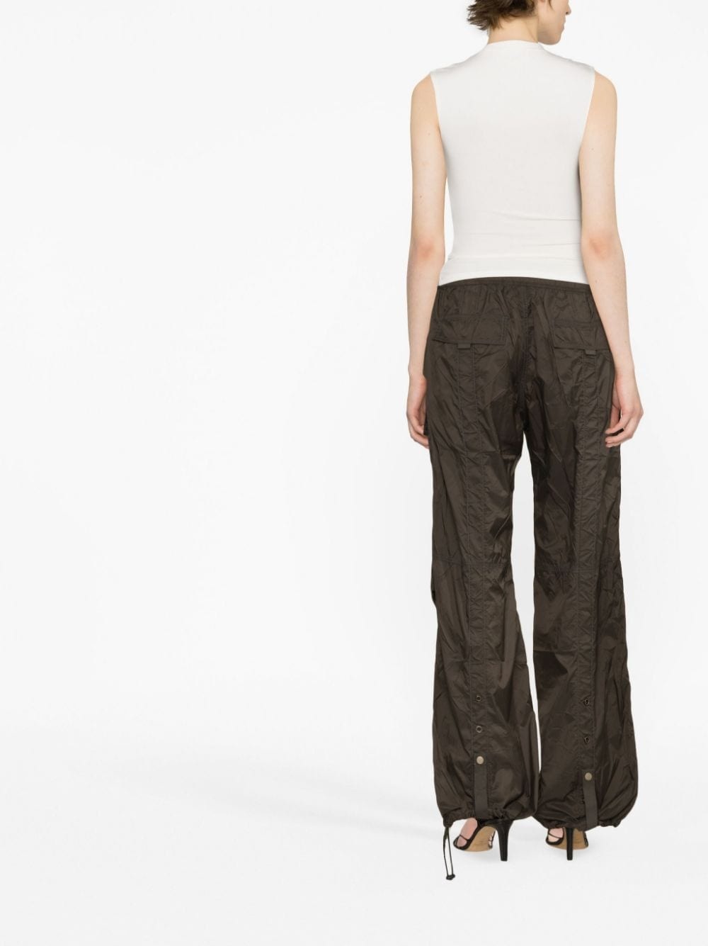 cut out-heart sleeveless top - 4
