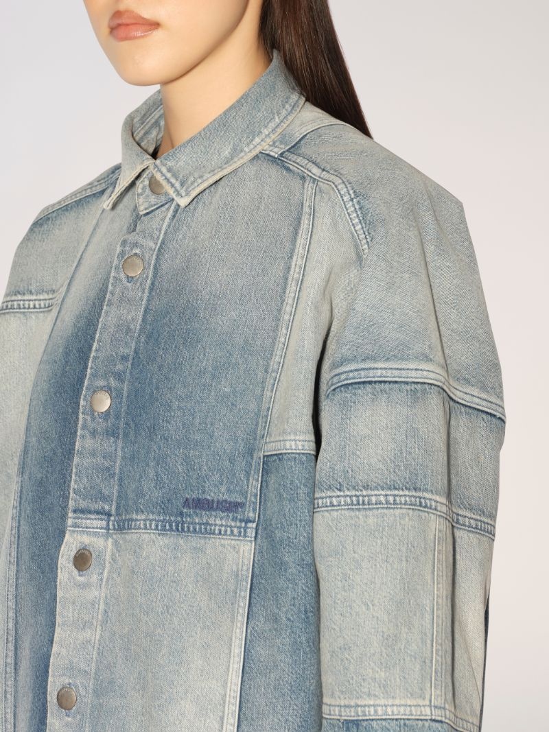 PATCHWORK DENIM SHIRT - 6
