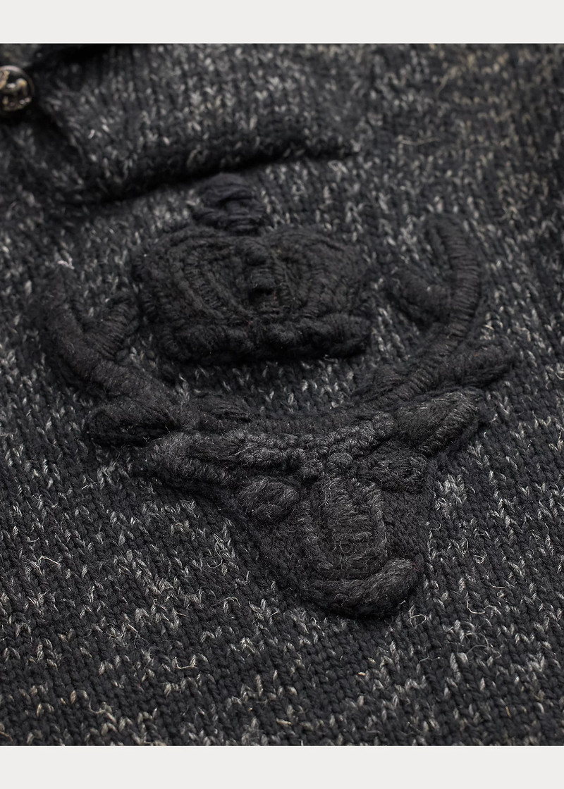Hand-Embroidered Wool-Linen Sweater 3