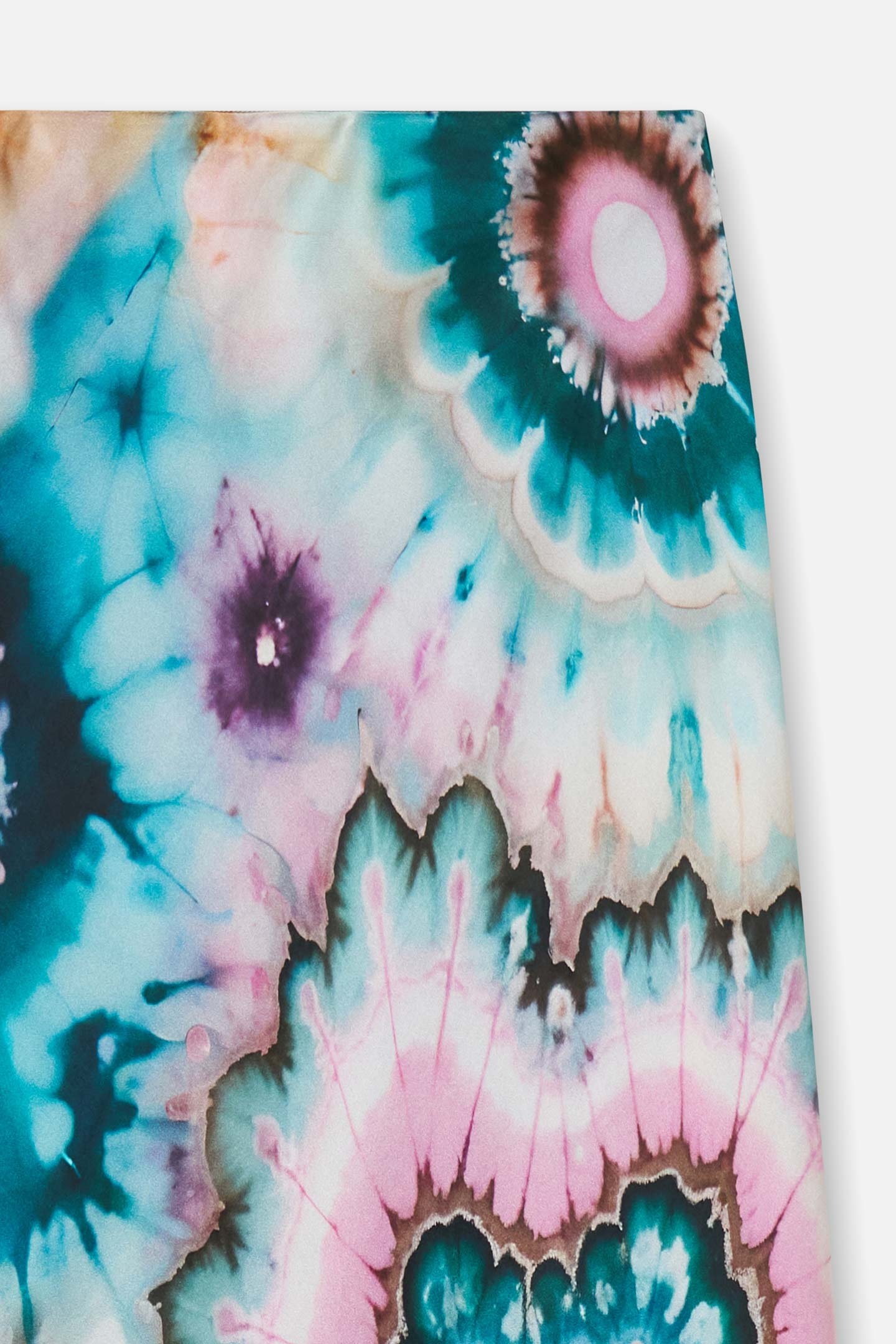 SILK TIE DYE MIDI SKIRT - 2