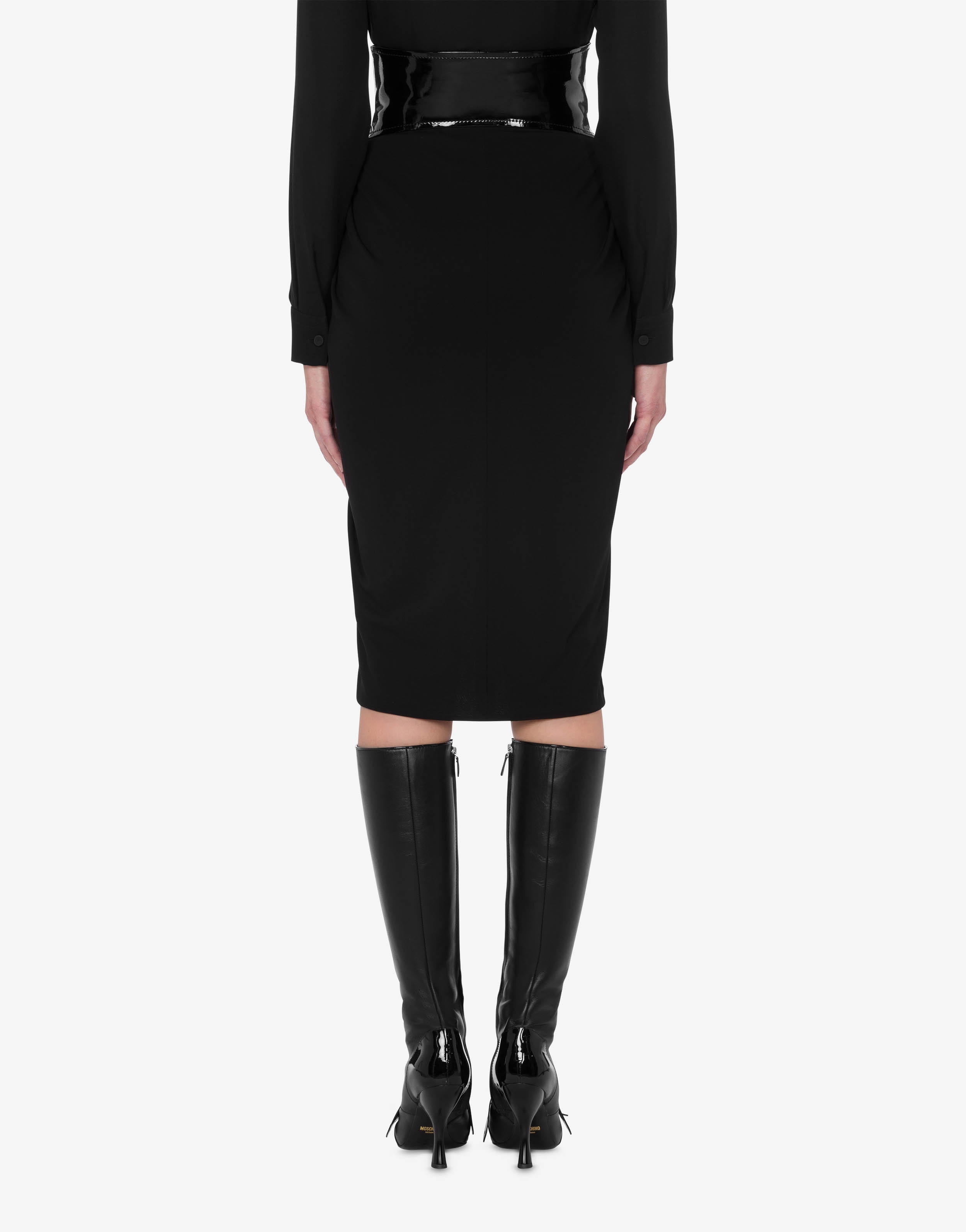 BONDAGE BUCKLE ORGANZINE SKIRT - 3