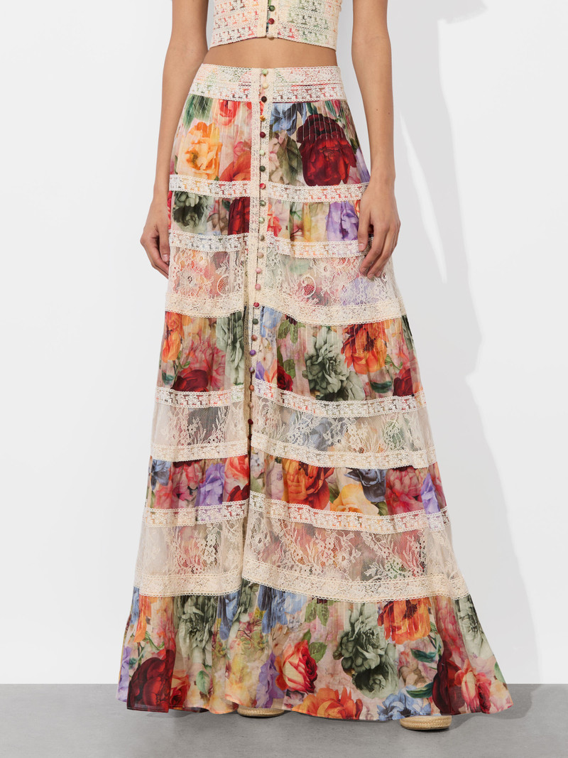 ADIRA TIERED MAXI SKIRT - 1