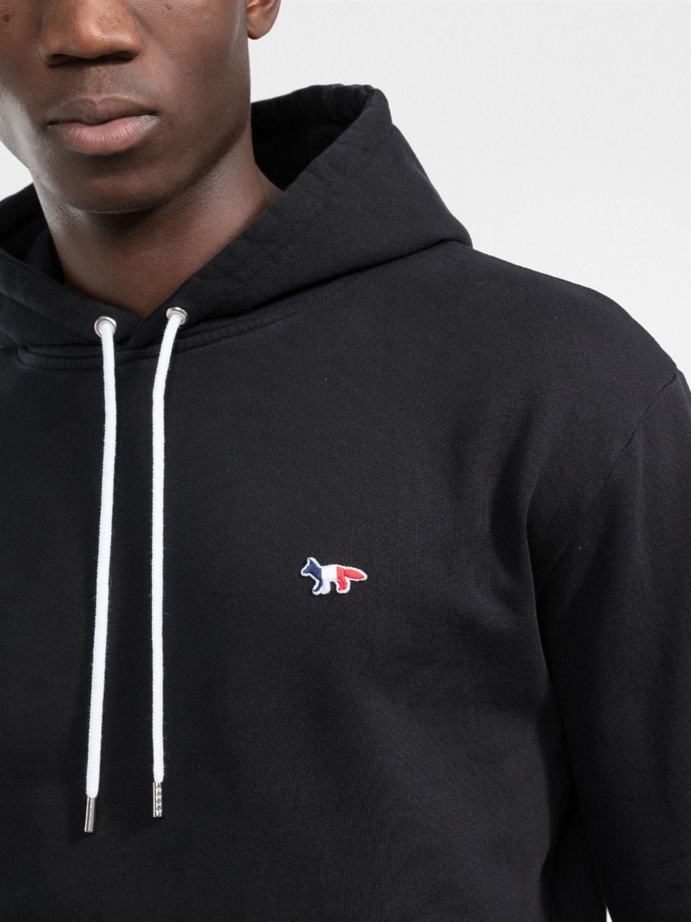 embroidered logo hoodie - 5