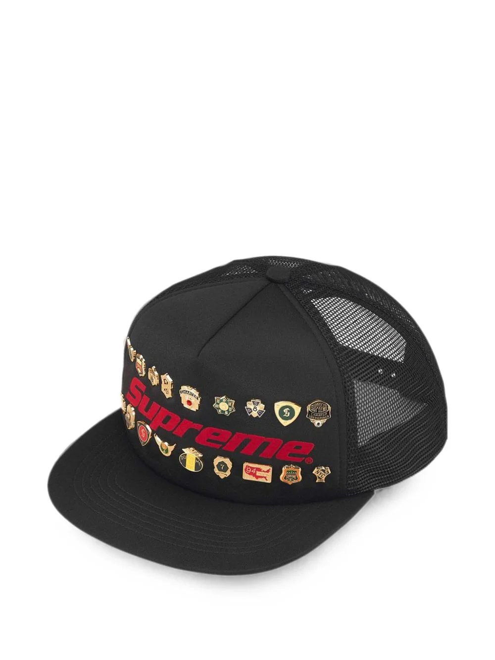 pin-embellished five-panel cap hat - 1