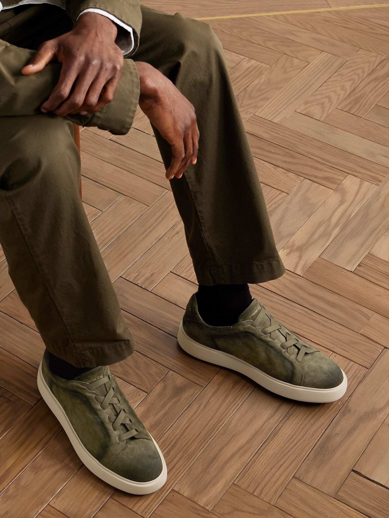 Slouch 001 Suede Sneakers Green - 2
