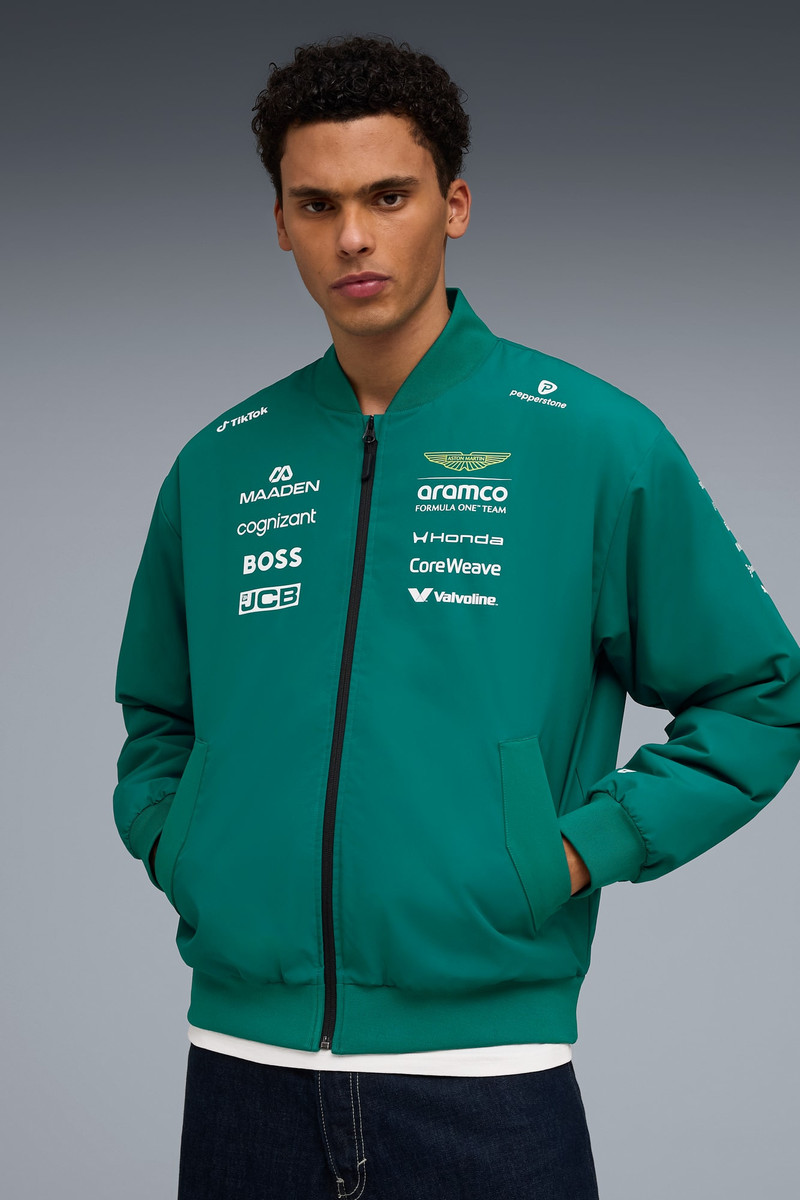 PUMA PUMA x ASTON MARTIN ARAMCO F1® TEAM Men's Replica Bomber Jacket outlook