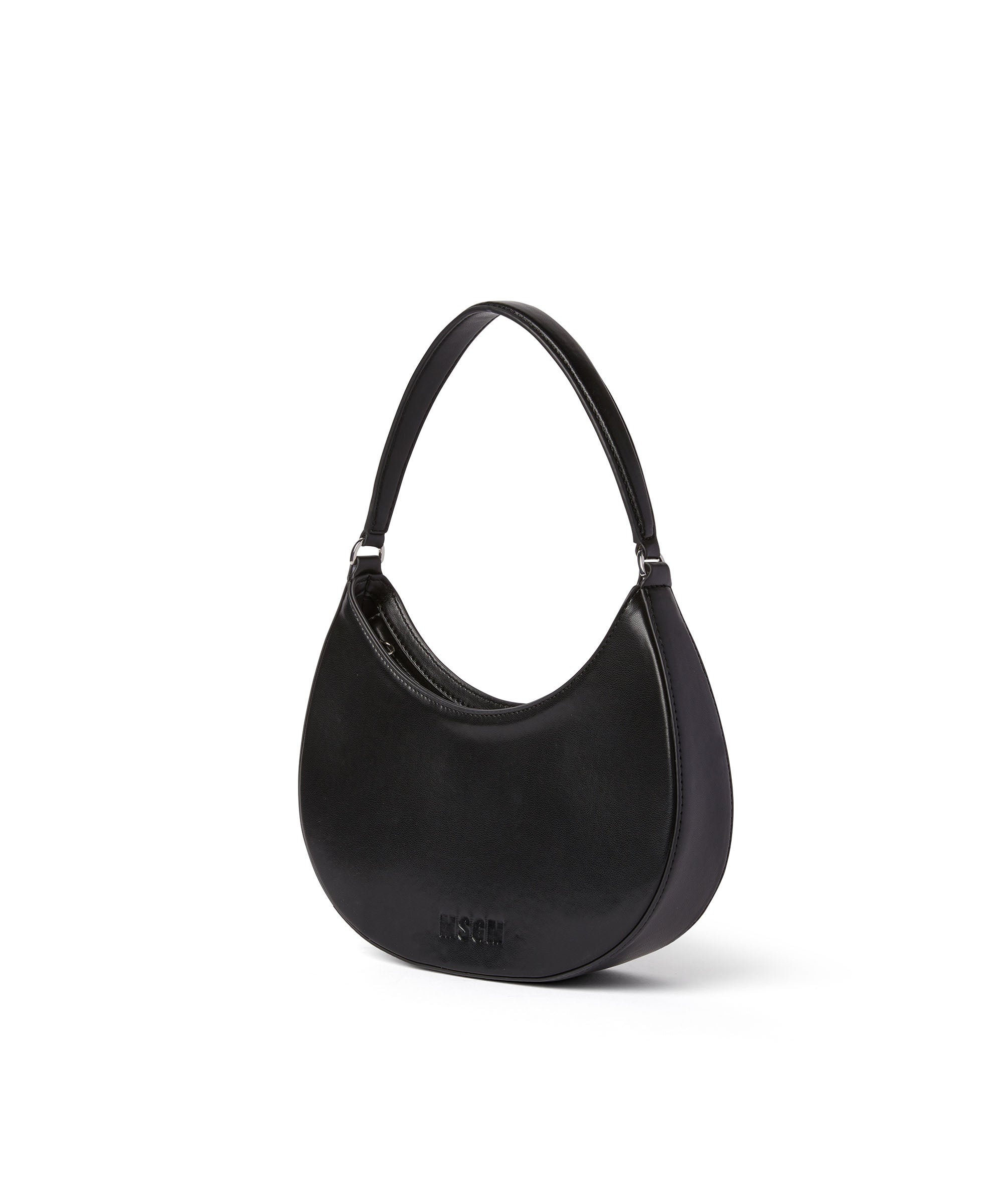 Opaque faux leather small "Hobo" shoulder bag - 3