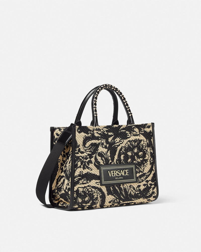 Barocco Athena Raffia Small Tote Bag 2