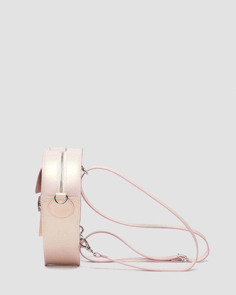 Heart Bag Metallic Shift Leather Backpack 8