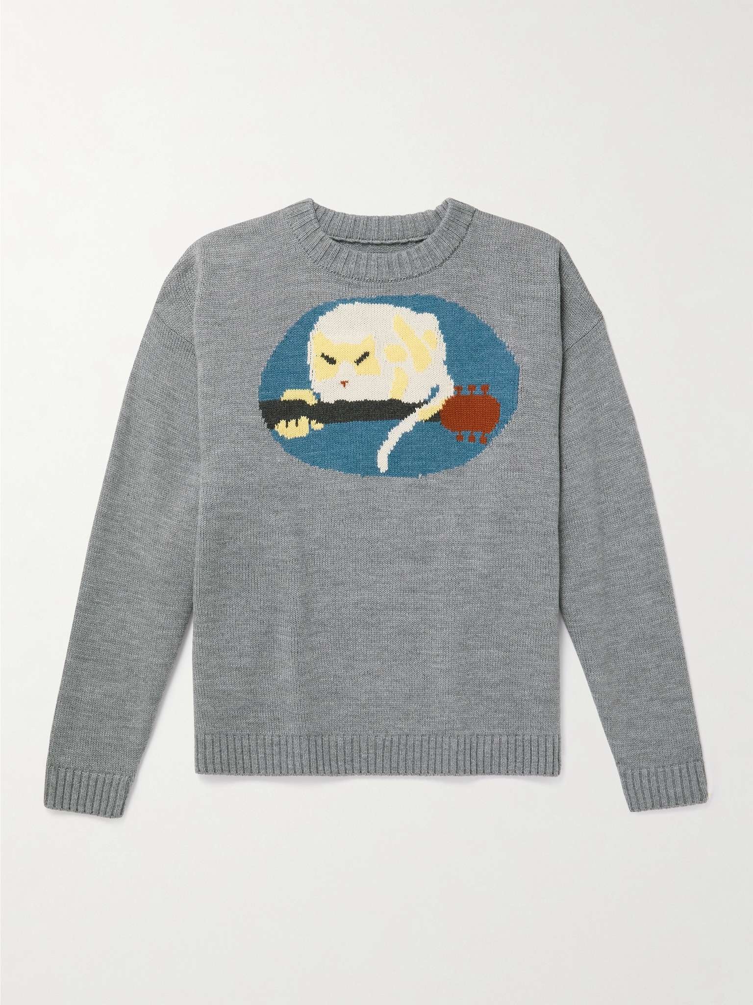 Fat Cat Intarsia Sweater - 1