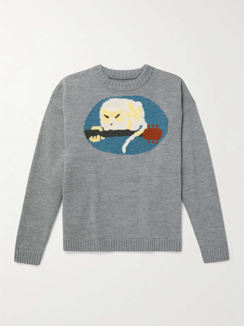 Fat Cat Intarsia Sweater 1