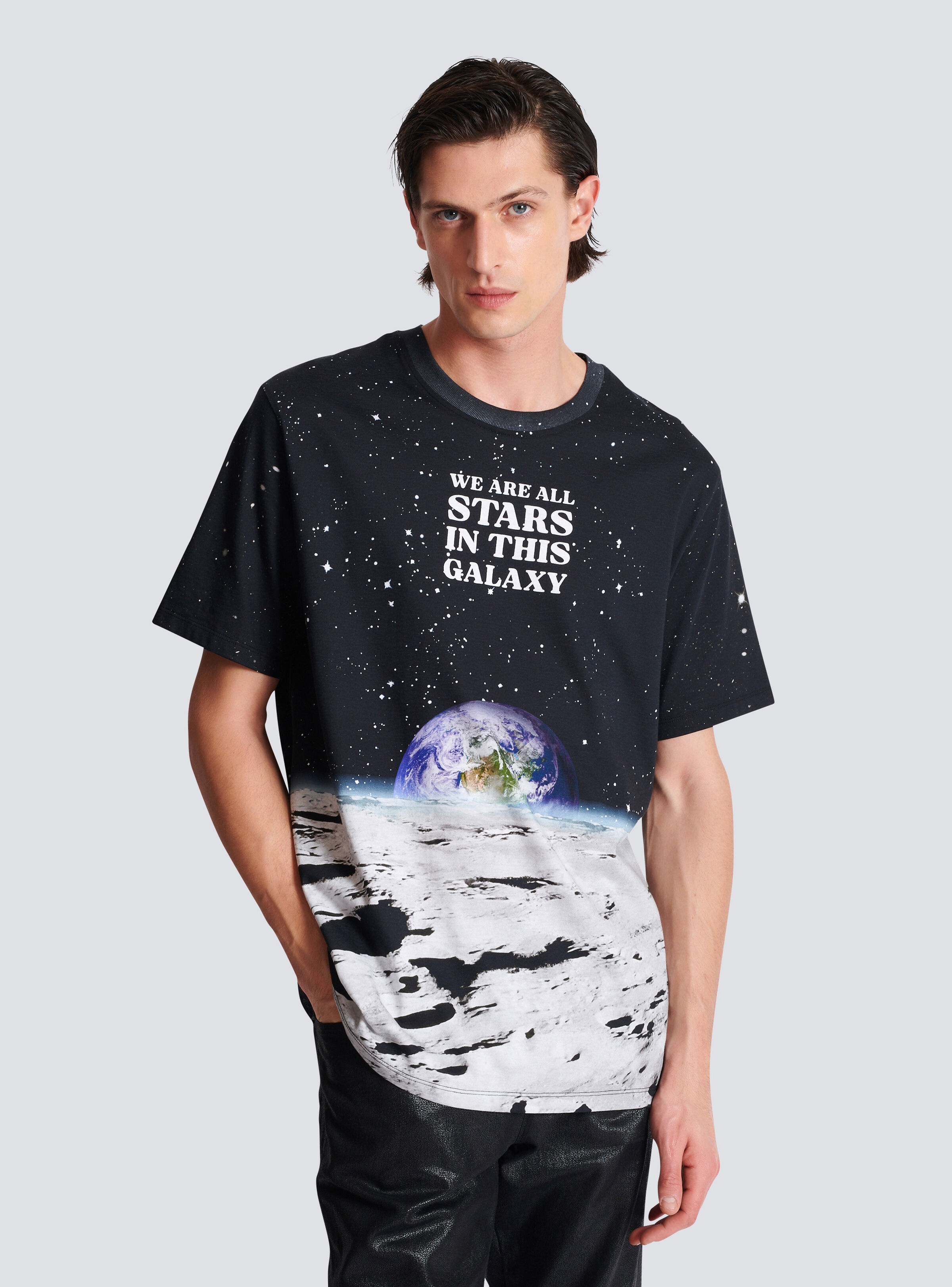 Earth & Stars print T-shirt - 6