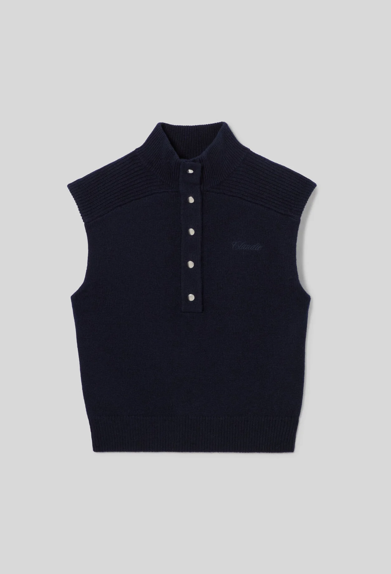 SLEEVELESS WOOL JUMPER - 1