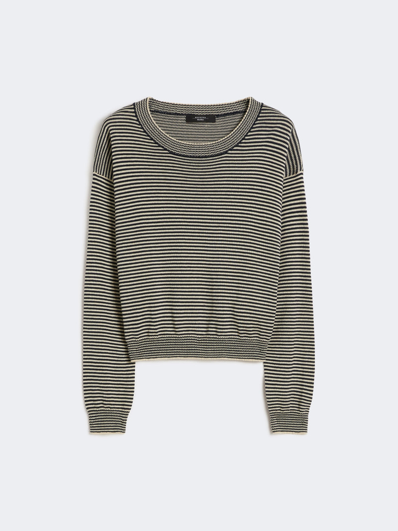 GIOVANE Cotton crew-neck sweater - NAVY 1