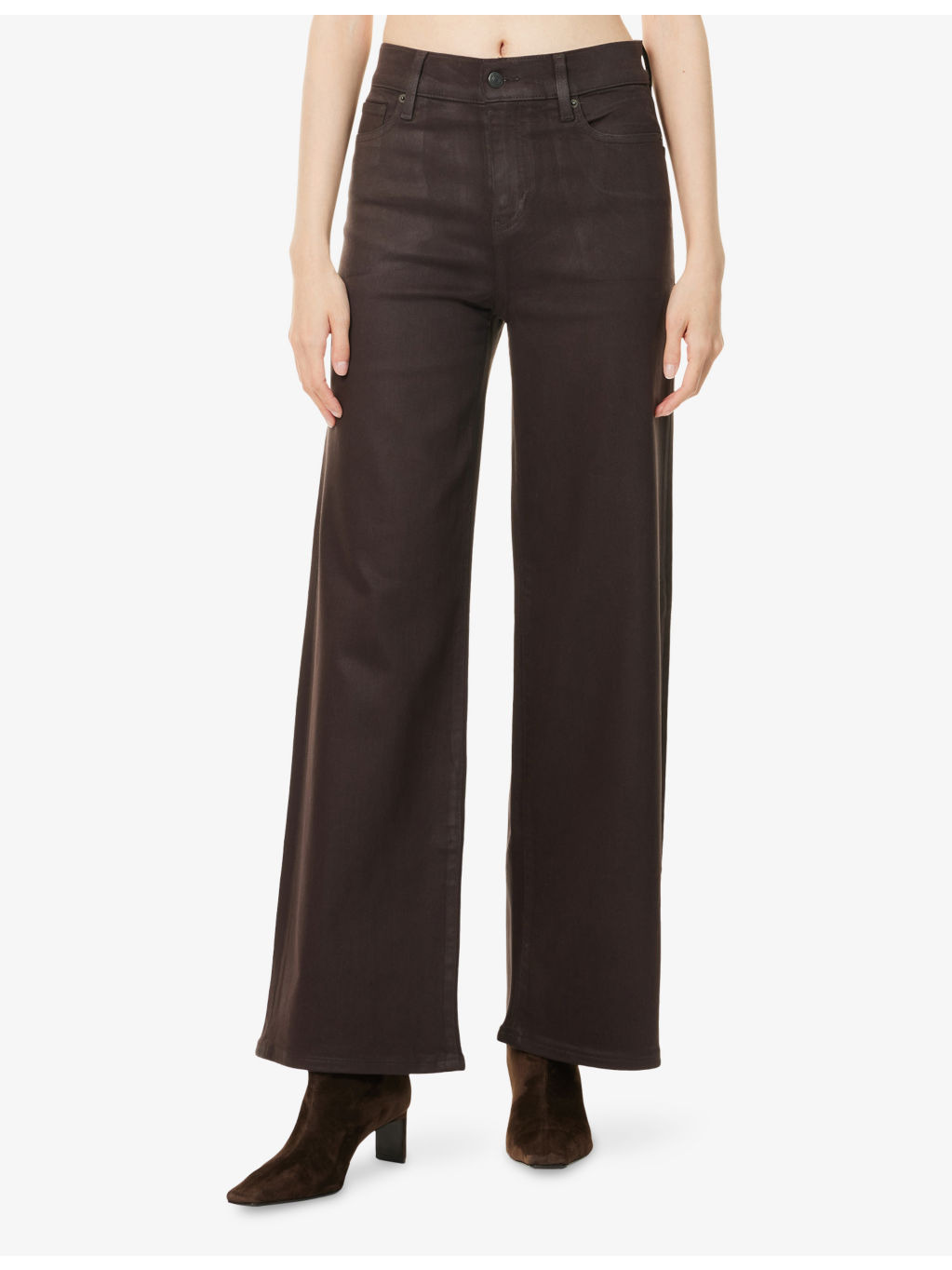 Le Slim Palazzo Wide-Leg Stretch-Denim Blend Jeans - 3