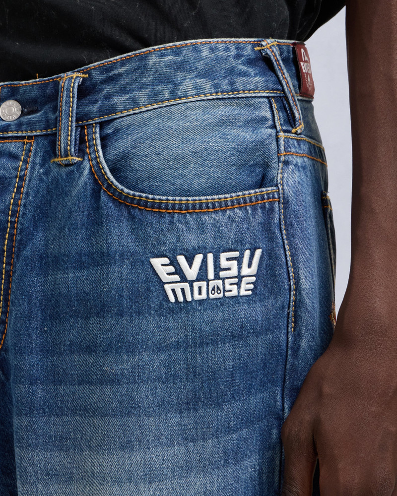 EVISU X MOOSE STRAIGHT LEG JEANS 7