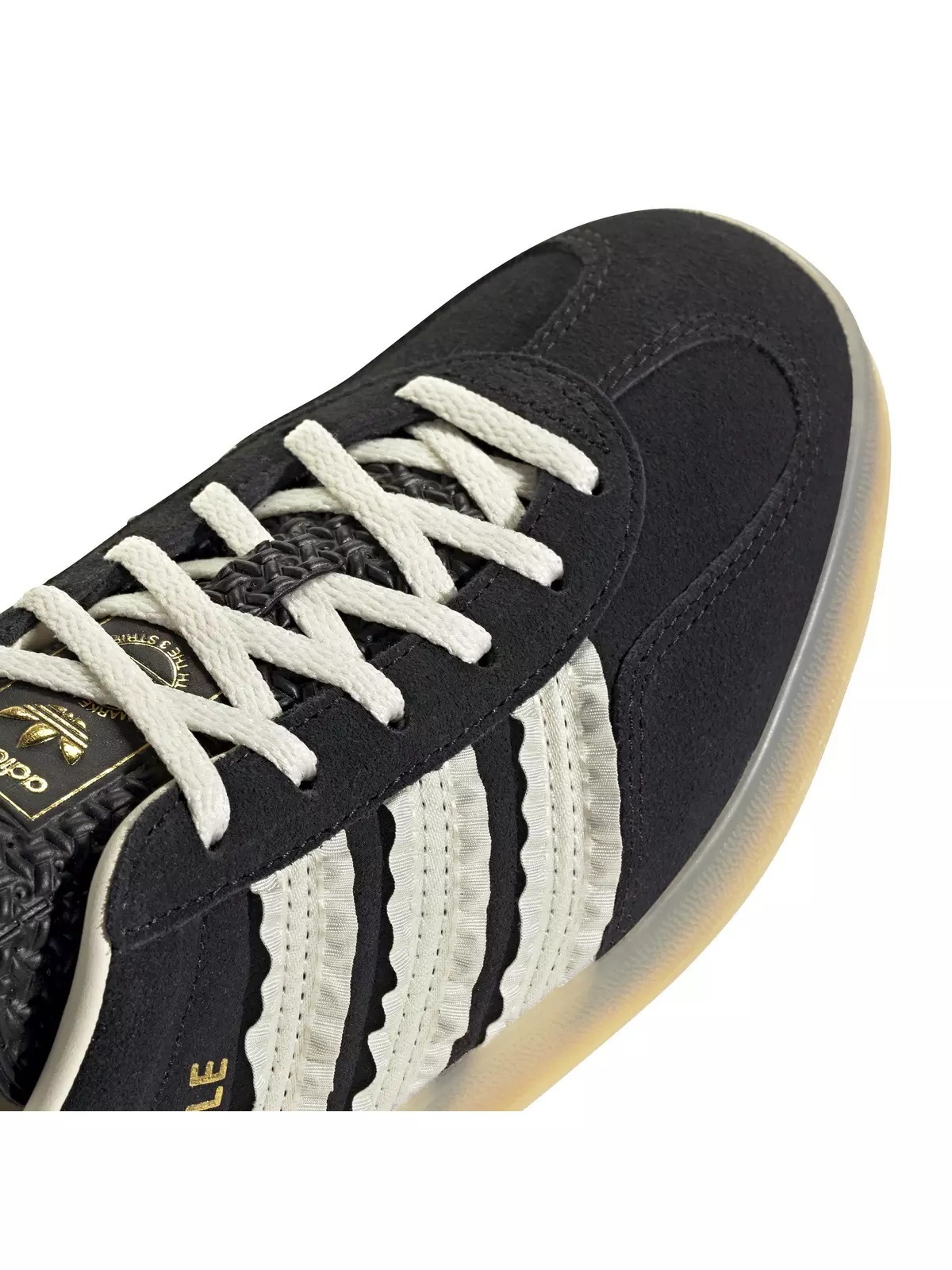 Originals Gazelle Indoor "Core Black/Cream White/Gum" Women's Shoe - 3
