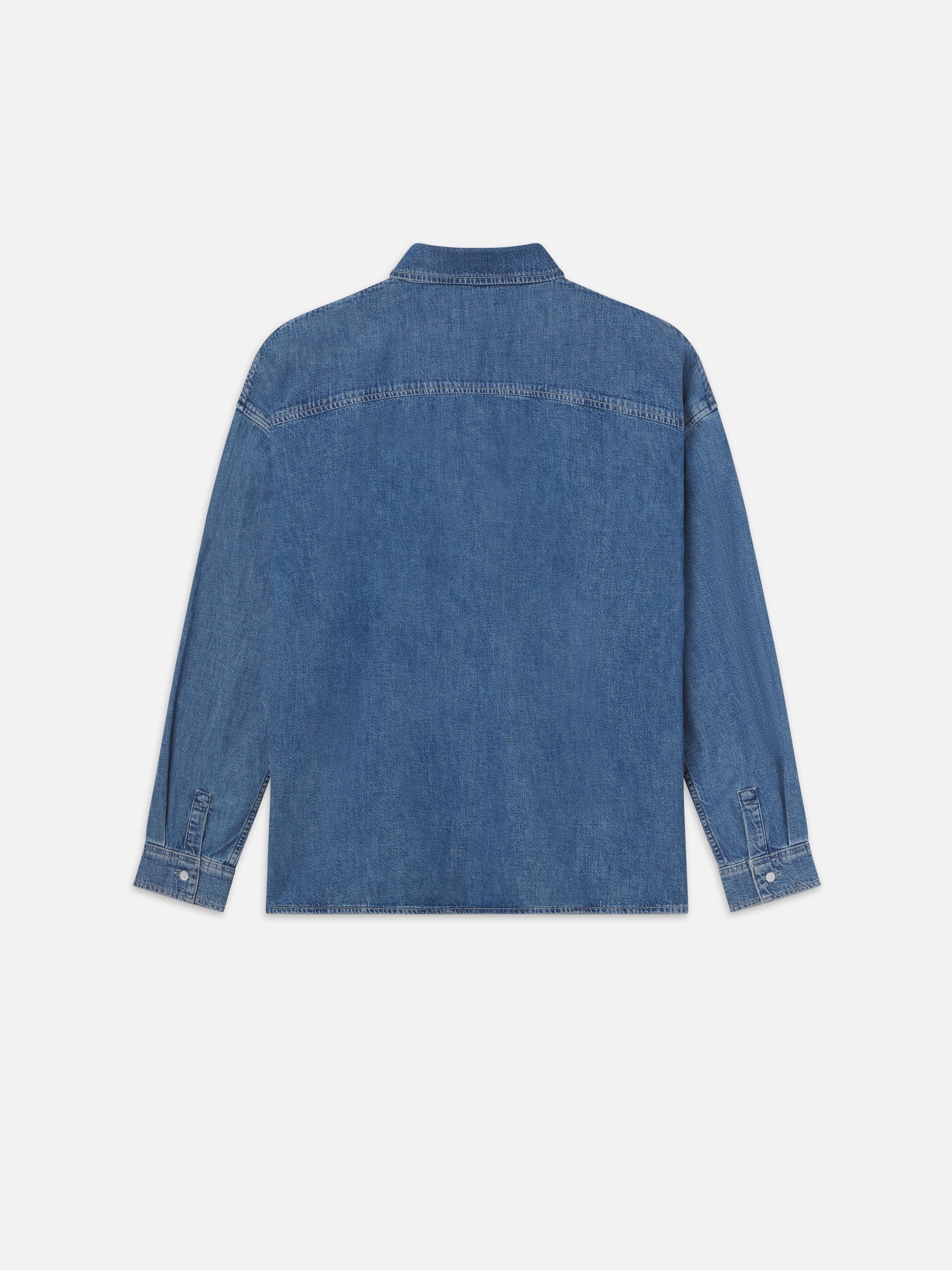 Ritz Embroidery Denim Shirt in District - 4