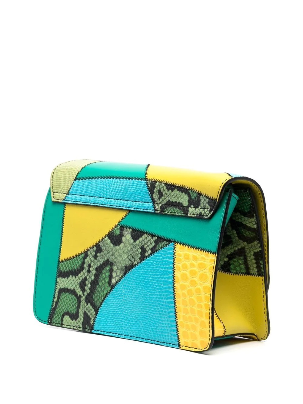 patchwork leather crossbody bag - 3