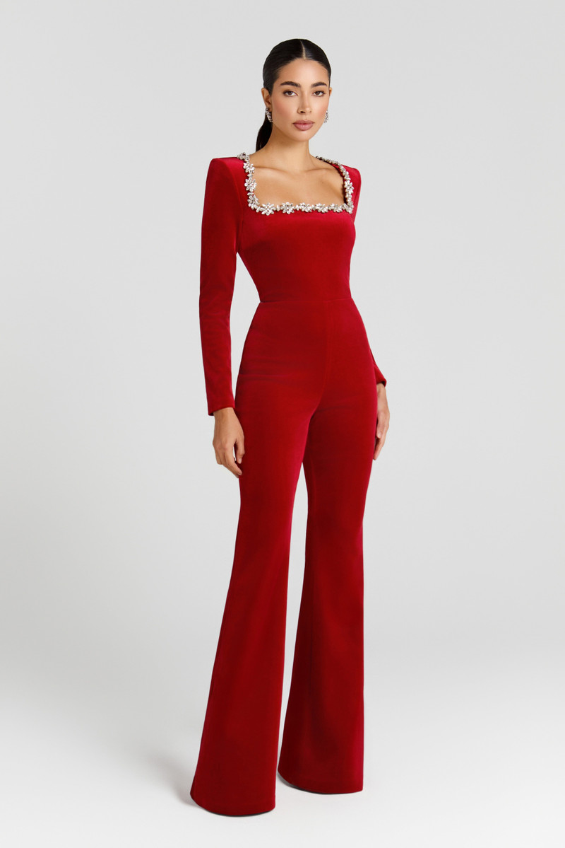 NADINE MERABI Kimberly Red Jumpsuit outlook