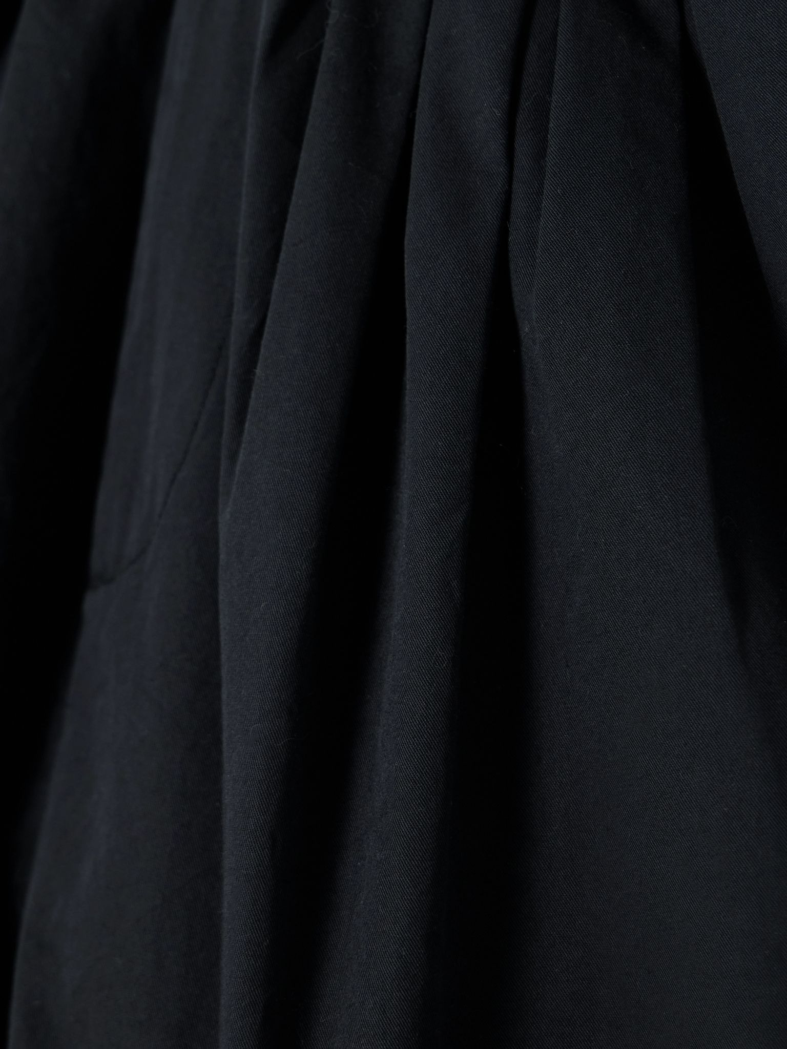 Paige pleated organic cotton-poplin shorts Black - 5