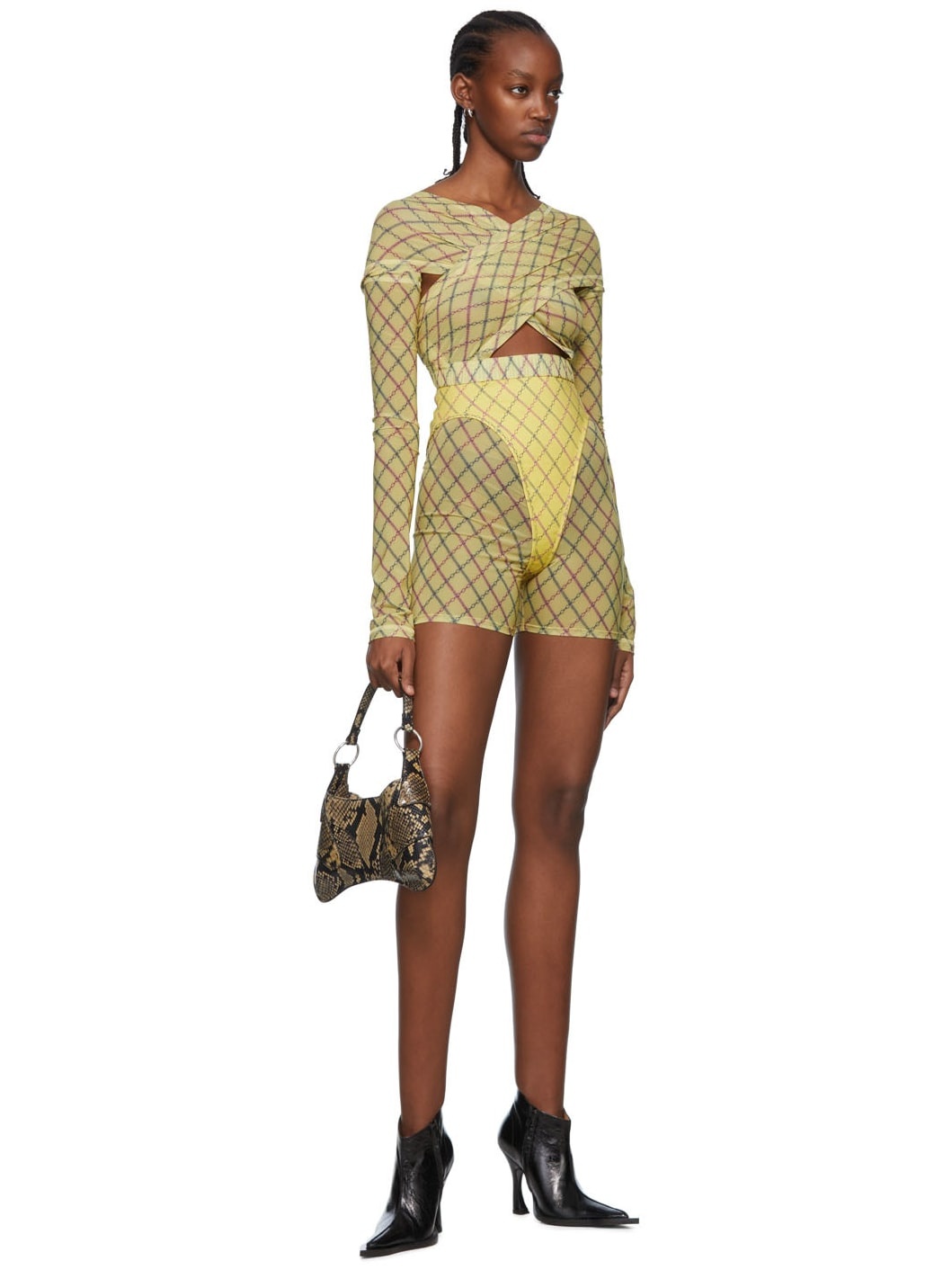 SSENSE Exclusive Yellow Anti-Cross Blouse - 4