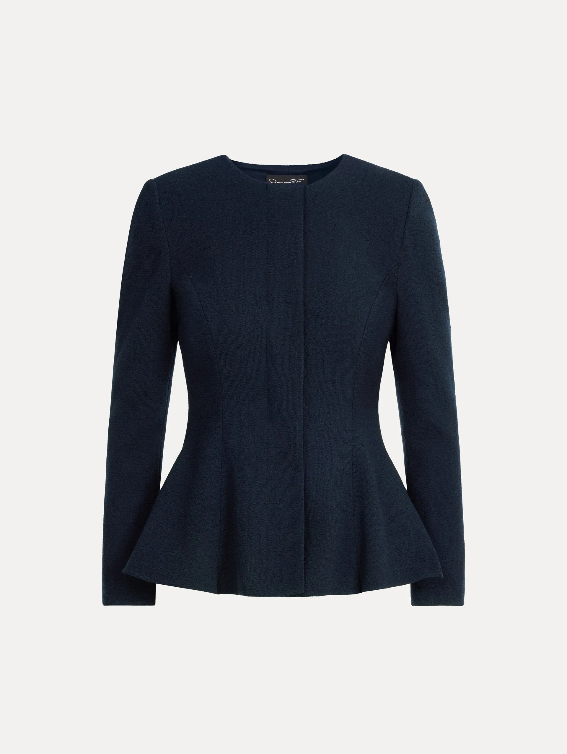 PEPLUM WOOL-BLEND JACKET - 1