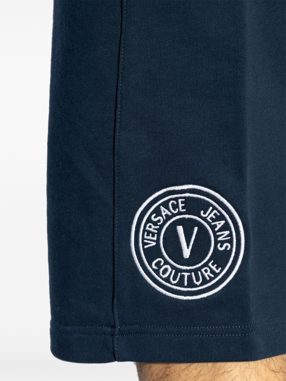 logo-embroidered track shorts - 5