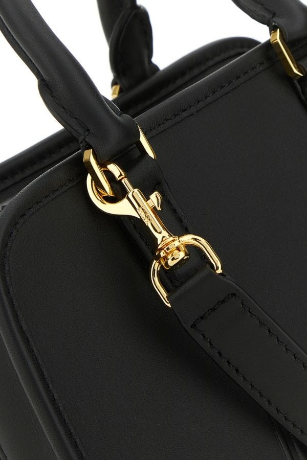 Black leather Aren Boston Mini handbag - 4