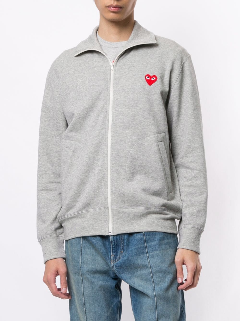 rear logo print hoodie - 3