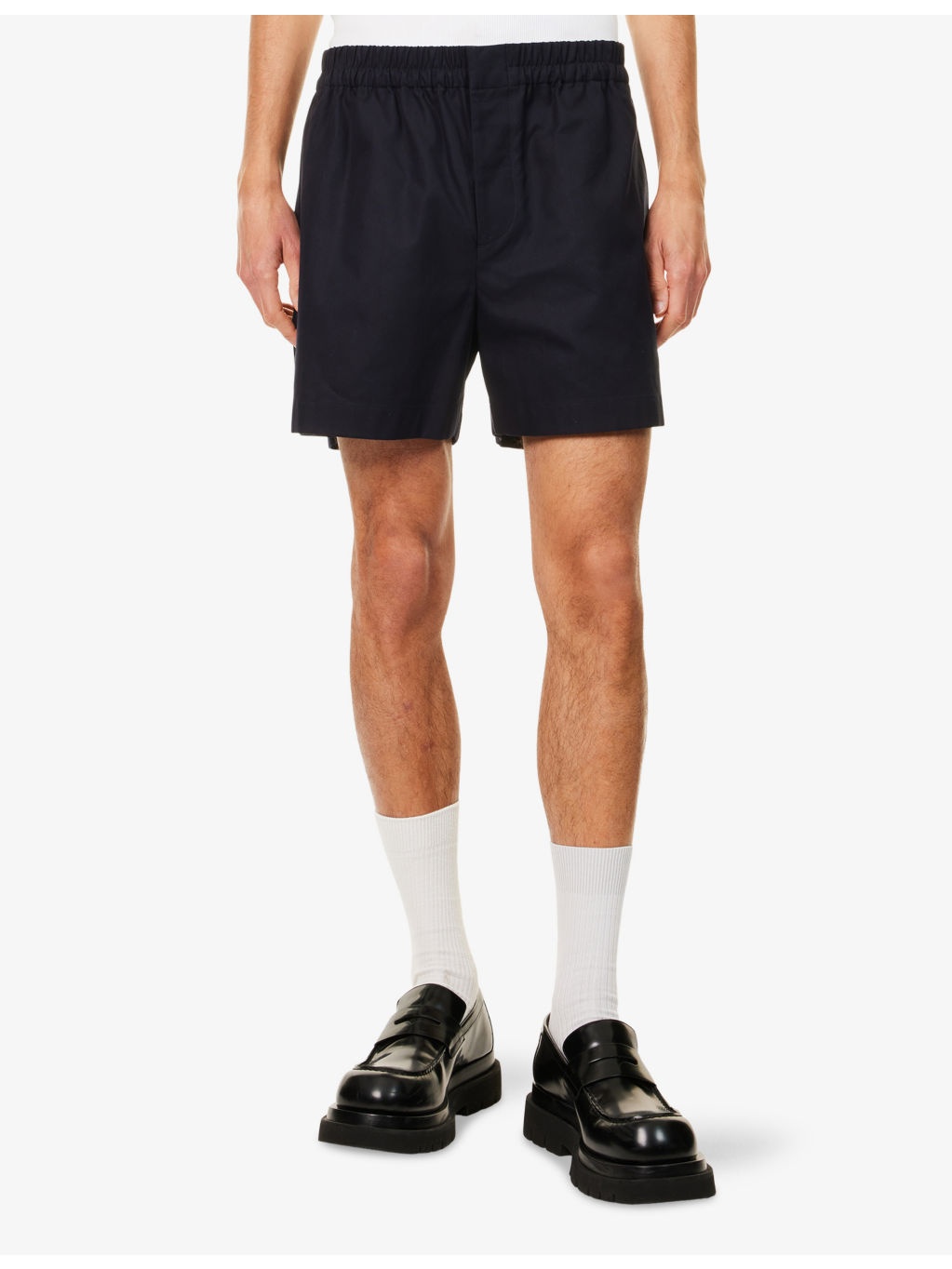 Logo-Embroidered Cotton Oxford Shorts - 3