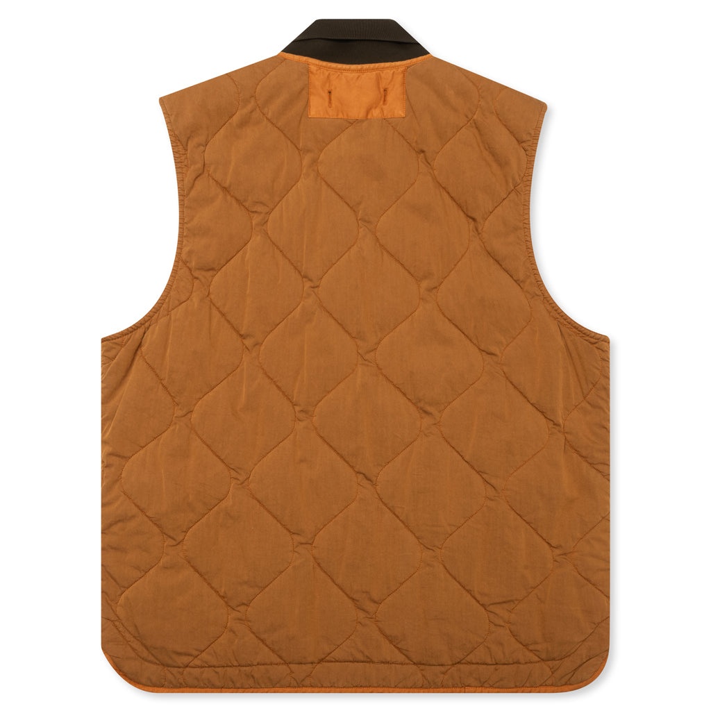 QUILTED VEST - RUST - 2