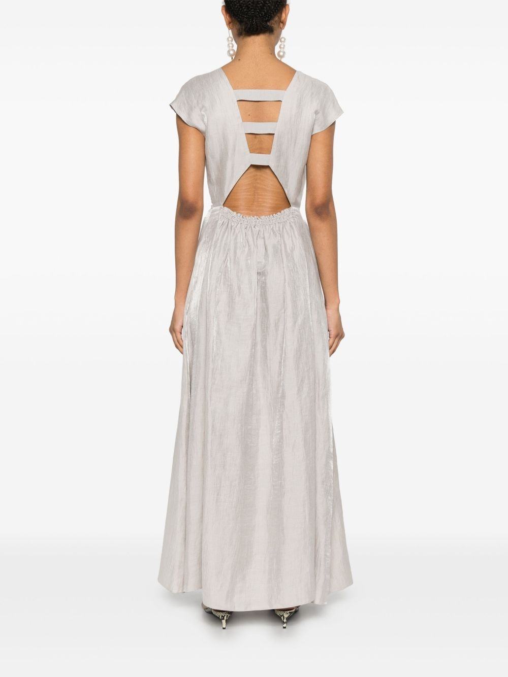 V-neck maxi dress - 4