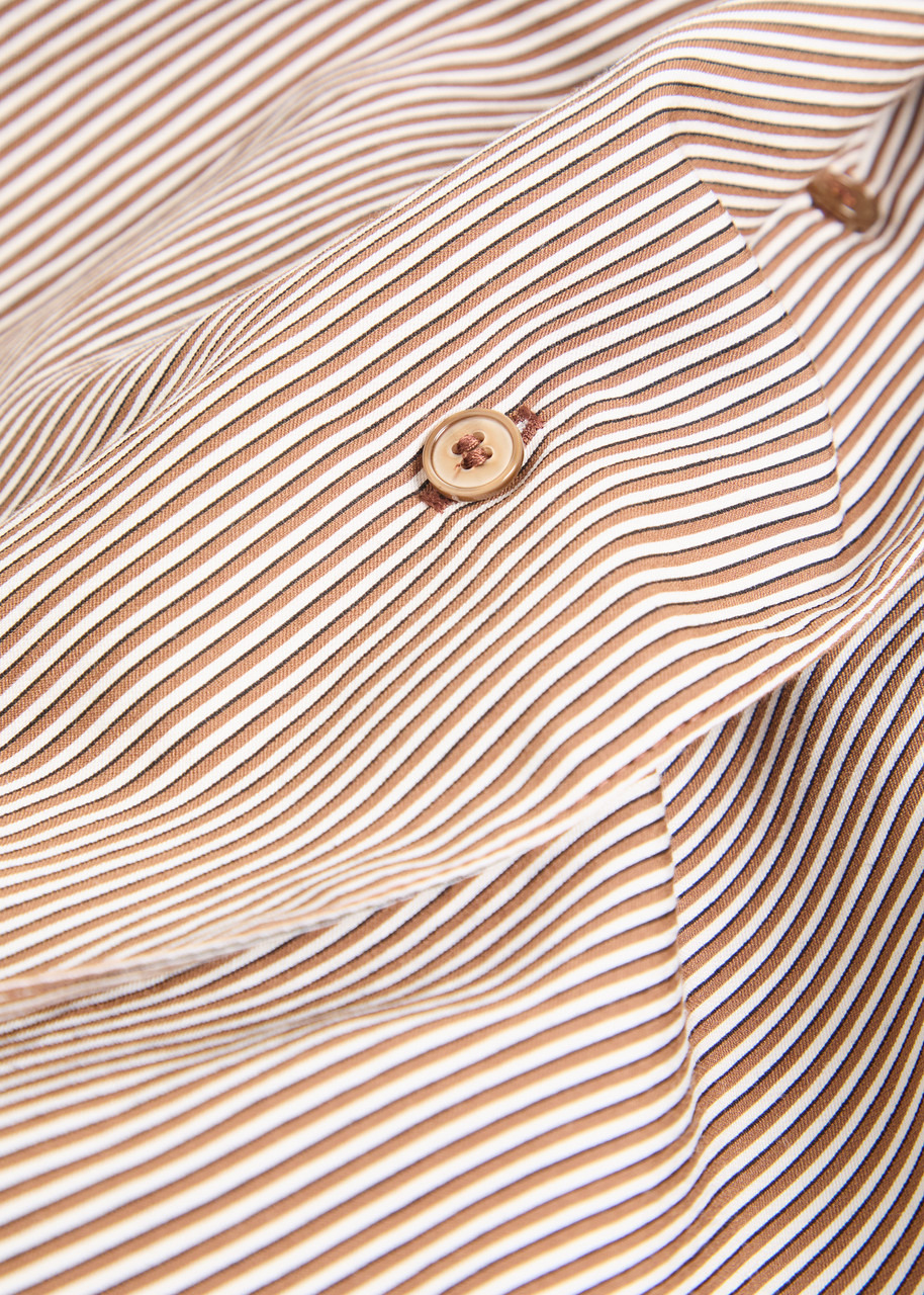 Agolde Aris Asymmetric Striped Woven Shirt - 5