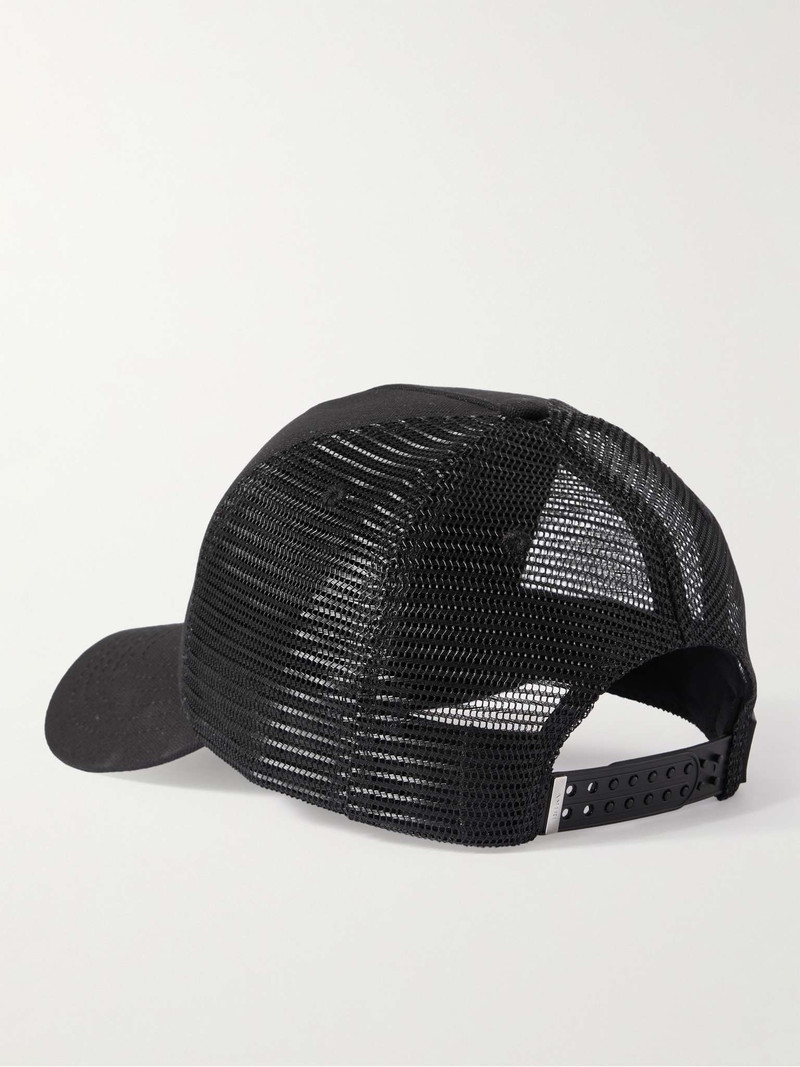 Logo-Embroidered Cotton-Canvas and Mesh Trucker Hat 3