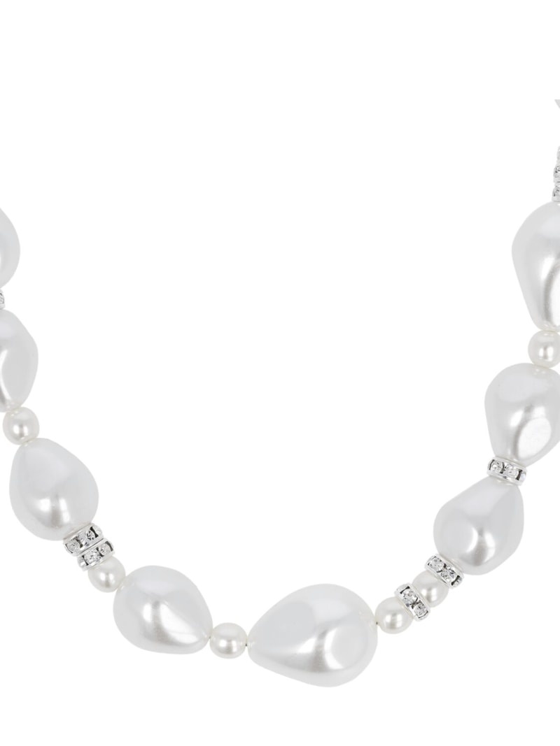 Faux pearl double wrap necklace - 2